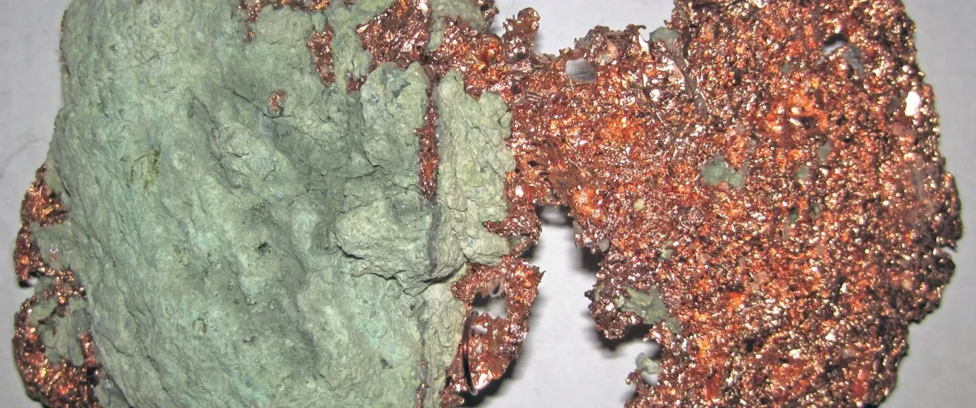 A native copper specimen